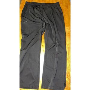 HH Works by Healing Hands Caribbean Black Scrub Pants-Womens L-P Drawstring